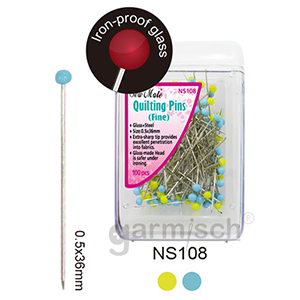 Sew Mate ]w-0.5x36mm(100J) NS108 | Fine Quilting Pins | [̭צq | 饬_Ϋ~Mλs@o| Quilting & Sewing Supplies