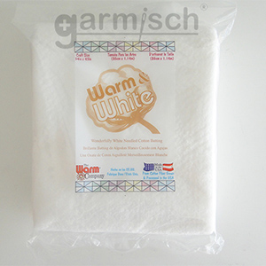 美國Warm鋪棉純棉漂白-原廠包裝採完整袋裝方便展示與收納.