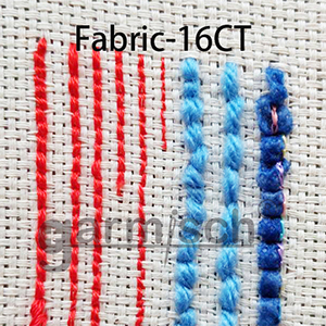 毛線俄羅斯刺繡專用布料 Fabric-16CT 細緻十字格可運用於單股線~6股線、毛線與布條，是毛線俄羅斯刺繡最佳用布選擇.