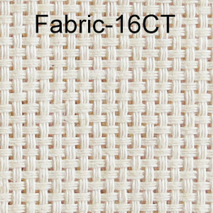 毛線俄羅斯刺繡專用布料 Fabric-16CT 純棉十字格紋路，適用於十字繡與毛線俄羅斯刺繡使用.