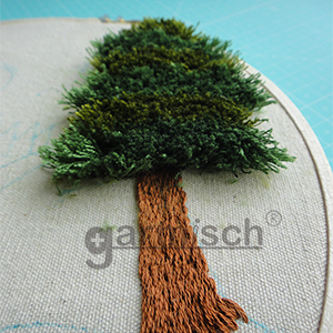 松樹  Fabric-MW 緊實布料可以牢牢抓住布料，立體或平面刺繡都有絕佳的效果.