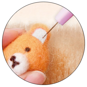 Sew Mate 兩用筆型羊毛戳針 FN-005 單針:適合細部點綴：如眼睛和鼻子.