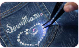 Sew Mate LED手藝鑷子 TEWL 適合燙鑽、串珠、縫紉與拷克機穿線使用.