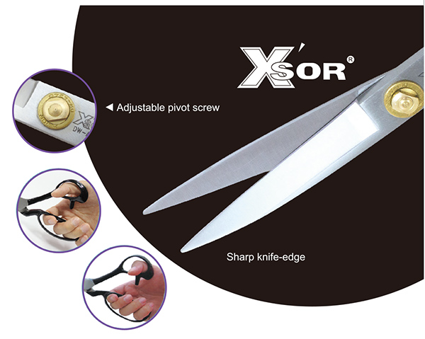 X'SOR DW-A240系列, 刀刃鋒利， 剪裁更準確，可滑布.